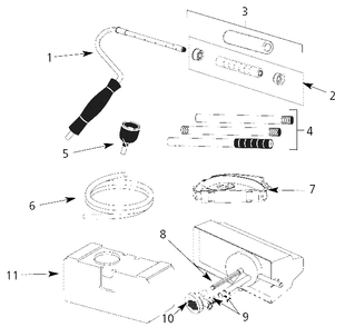 Paint-Roller Parts Diagram and Parts List for EZ111A  Campbell Hausfeld Paint Sprayer